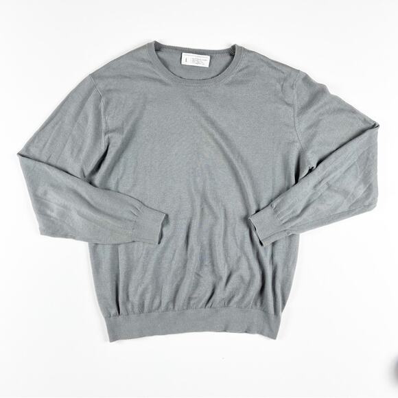 Combatant Gentlemen Gray Cotton Cashmere Sweater Large - Picture 2 of 10